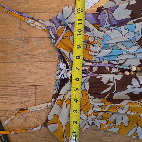 Floral Maxi Dress in Purple and Yellow - Picture 11 of 16